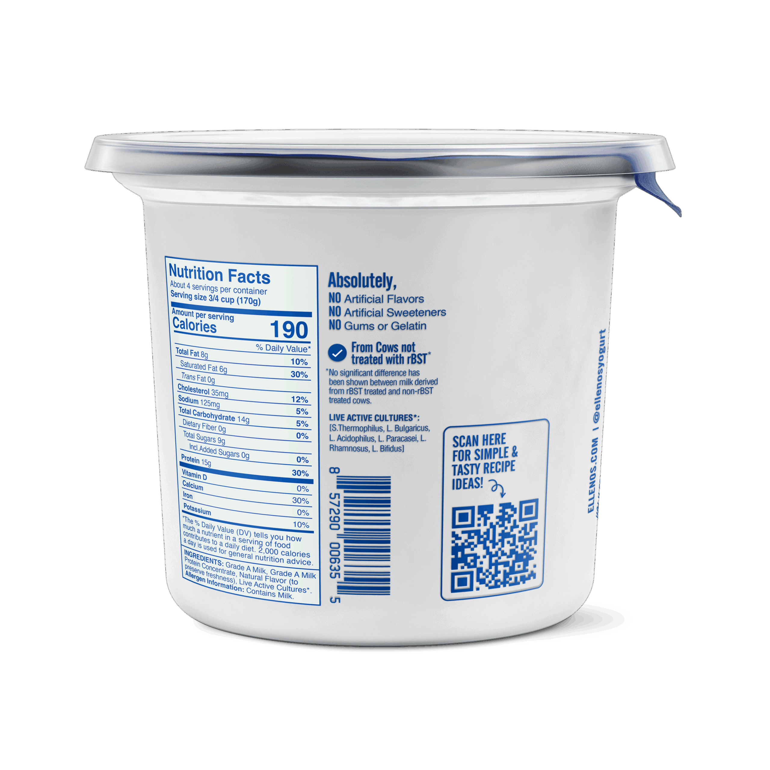 plain unsweetened back of pack