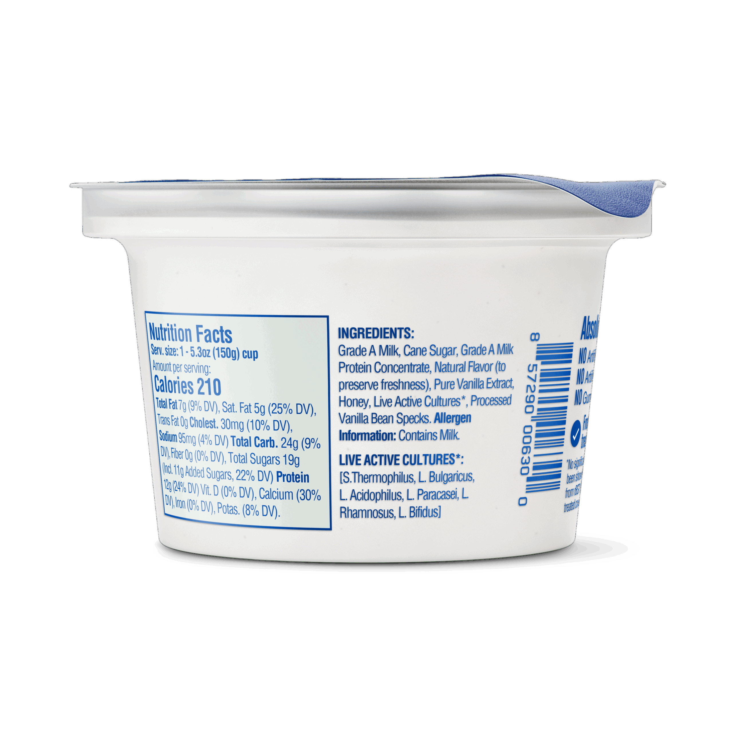 vanilla bean vanilla bean back of pack