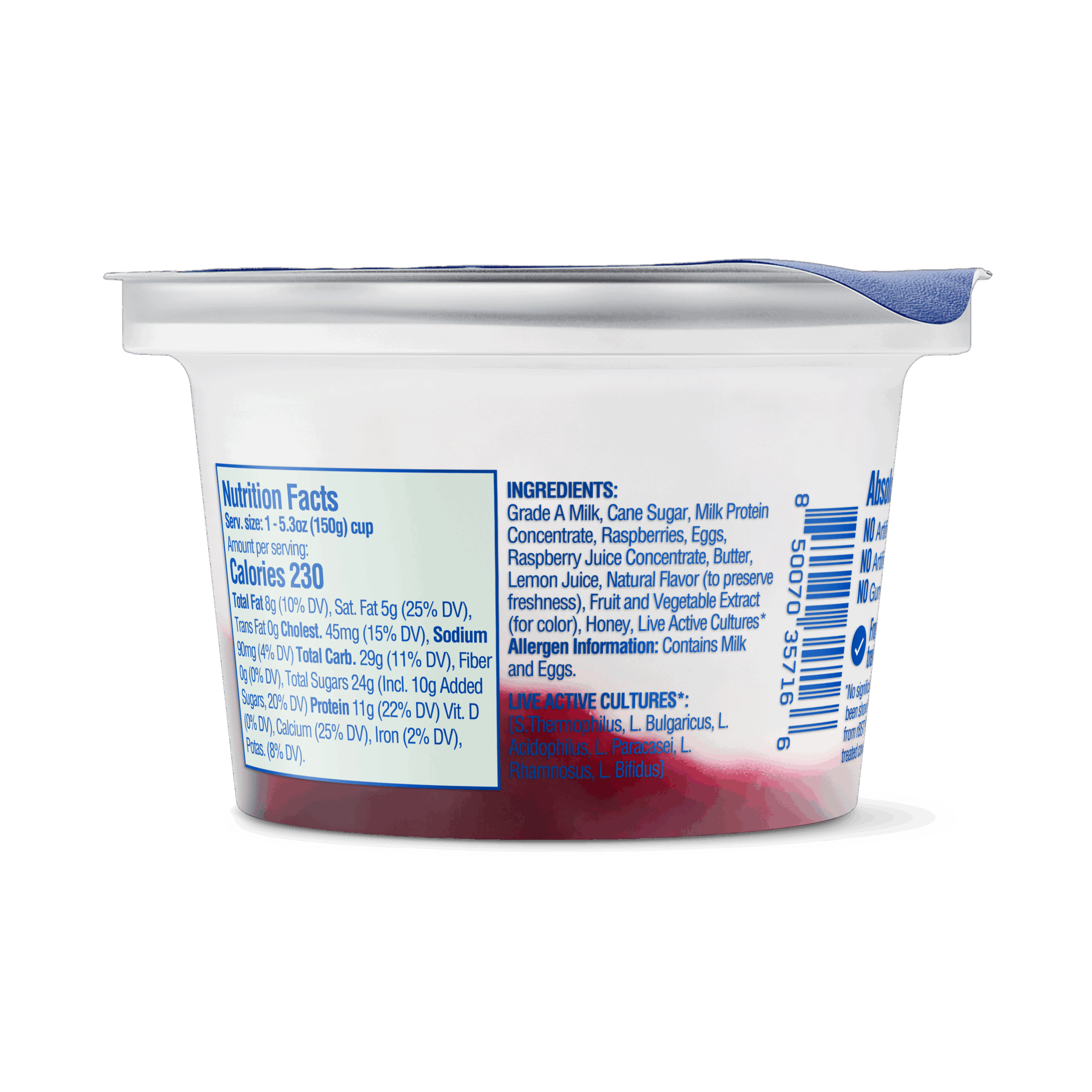 Raspberry Crème back of cup